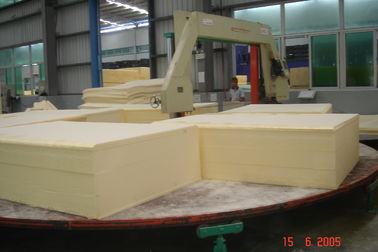 Auto Circle Rotary Horizontal Foam Cutting Machine , Polyurethane / Pu Sponge Cutter