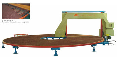 Auto Circle Rotary Horizontal Foam Cutting Machine , Polyurethane / Pu Sponge Cutter