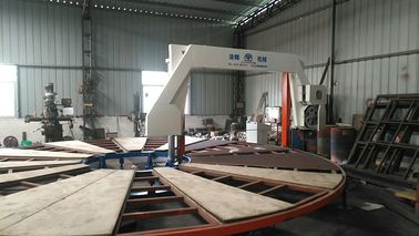 Auto Circle Rotary Horizontal Foam Cutting Machine , Polyurethane / Pu Sponge Cutter