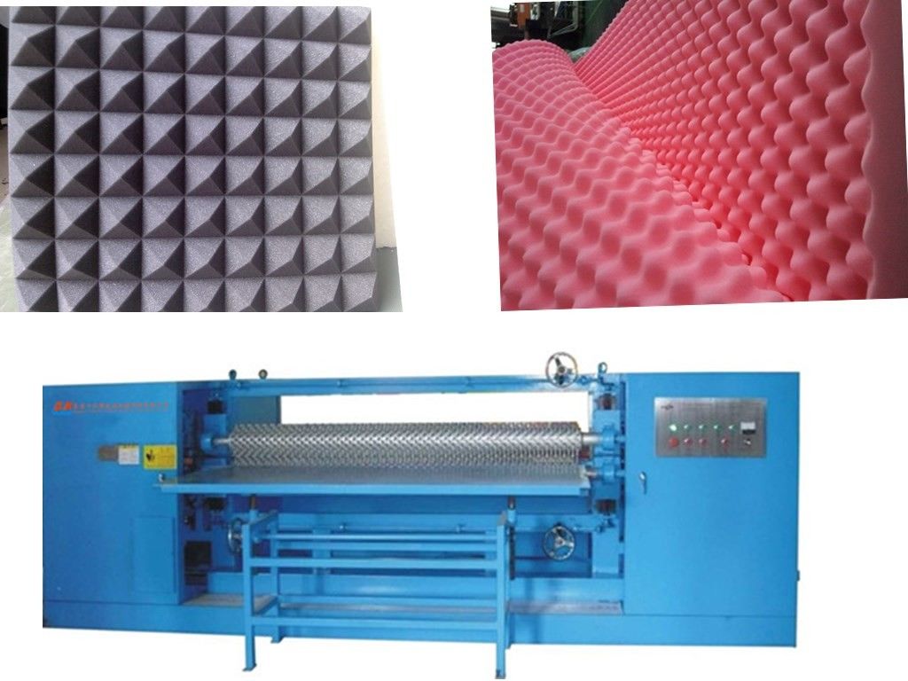 Polyurethane Foam CNC Auto Embossing Cutting Machine For Cushions / Packaging / Mats